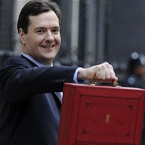 George Osbourne with Budget Box
