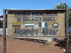 San Cristobal School Sign