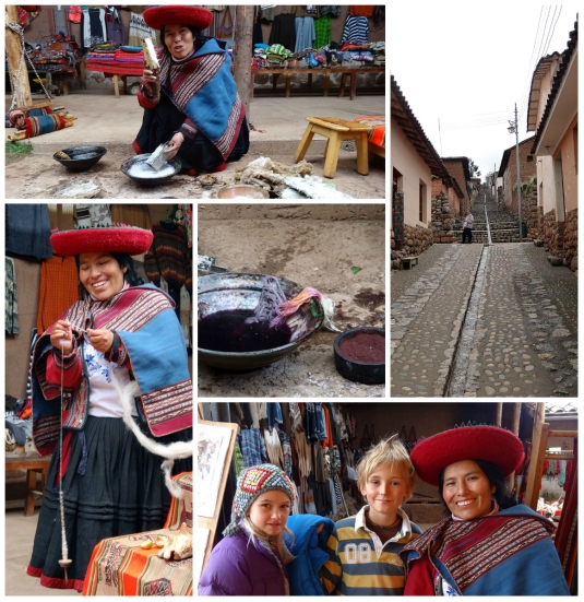 Wool dying and weaving and the immaculate streets of Chinchero village
