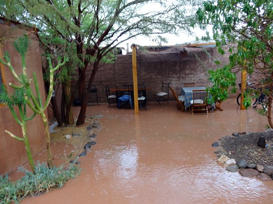 Our flooded courtyard 