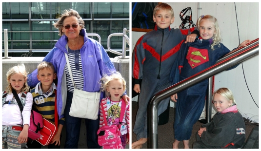 Ready to fly - at Heathrow a year ago and in New Zealand today!    