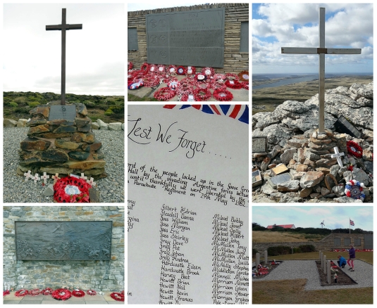 Memorials and Memories all around from the 1982 Falklands War