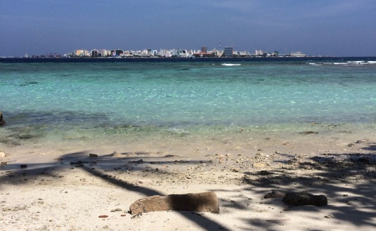 View of Male city and island, from Vilimale